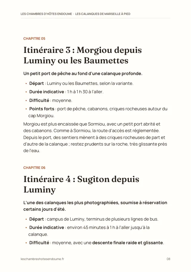 Aperçu de la page 8 de l'ebook Les calanques de Marseille à pied