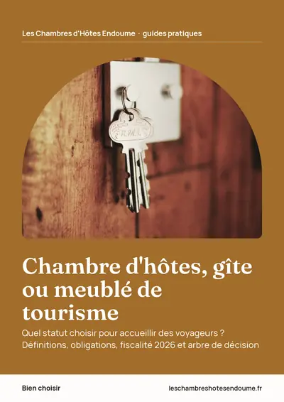Couverture de l'ebook Chambre d'hôtes, gîte ou meublé de tourisme
