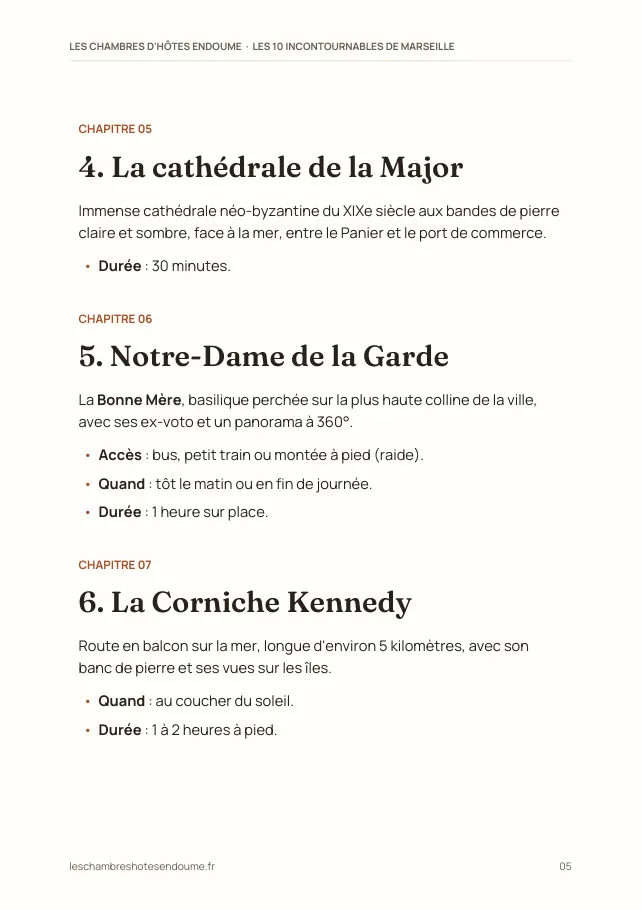 Aperçu de la page 5 de l'ebook Les 10 incontournables de Marseille