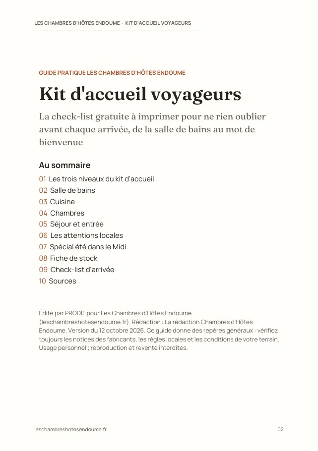 Aperçu de la page 2 de l'ebook Kit d'accueil voyageurs