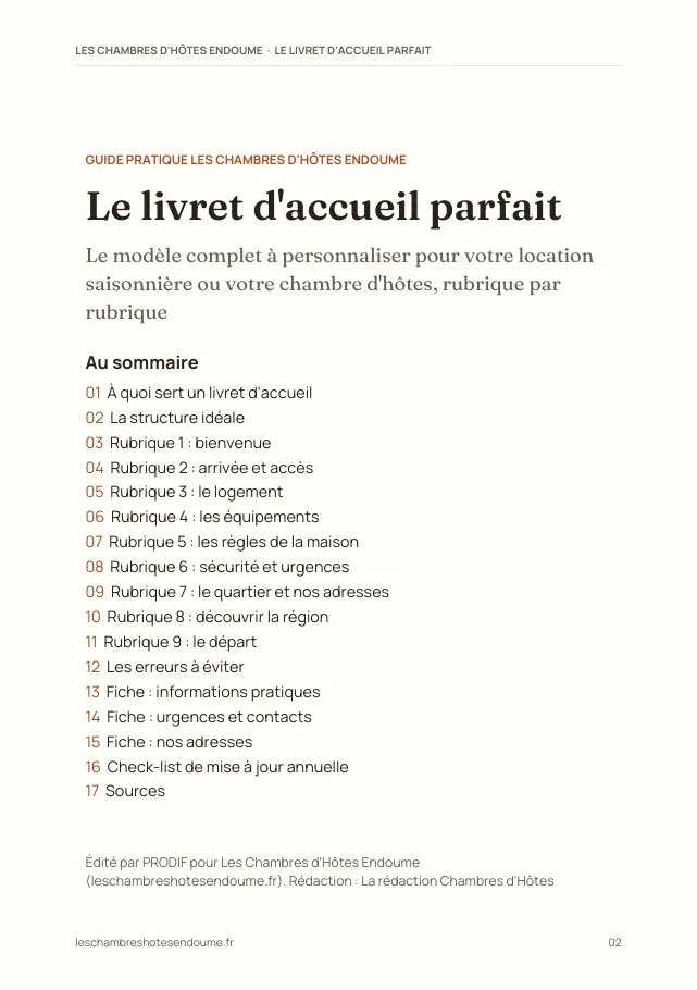 Aperçu de la page 2 de l'ebook Le livret d'accueil parfait