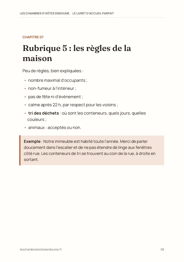 Aperçu de la page 8 de l'ebook Le livret d'accueil parfait