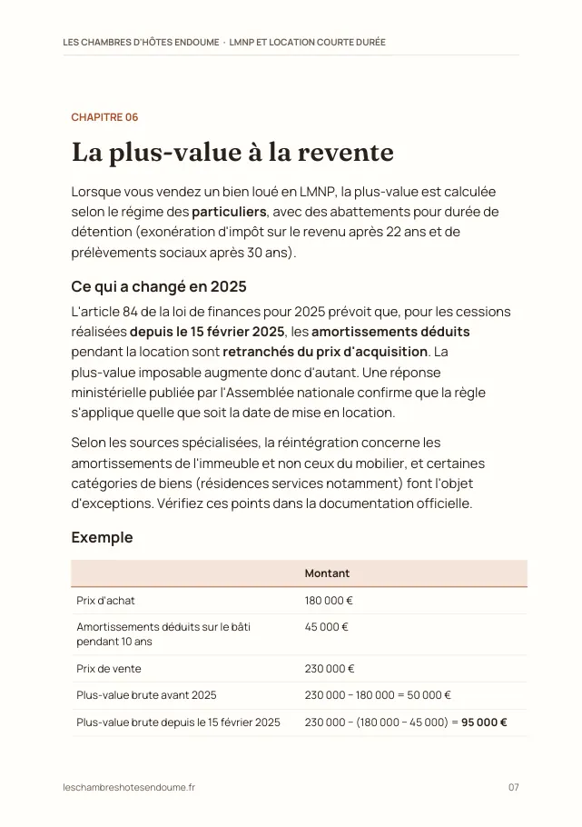 Aperçu de la page 7 de l'ebook LMNP et location courte durée