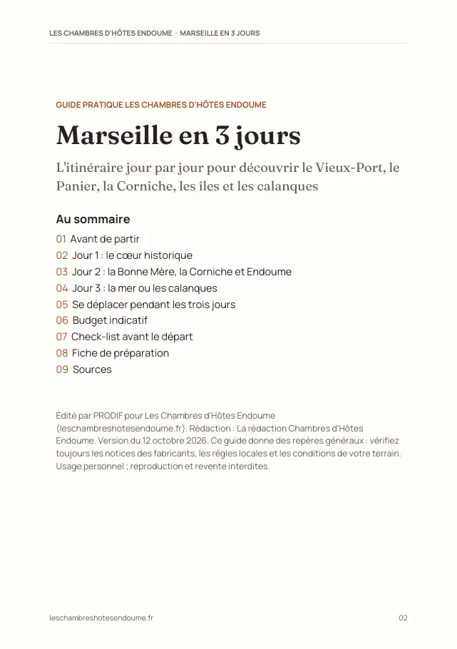 Aperçu de la page 2 de l'ebook Marseille en 3 jours