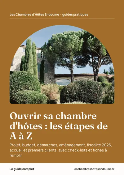 Couverture de l'ebook Ouvrir sa chambre d'hôtes : les étapes de A à Z