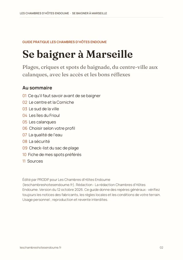 Aperçu de la page 2 de l'ebook Se baigner à Marseille